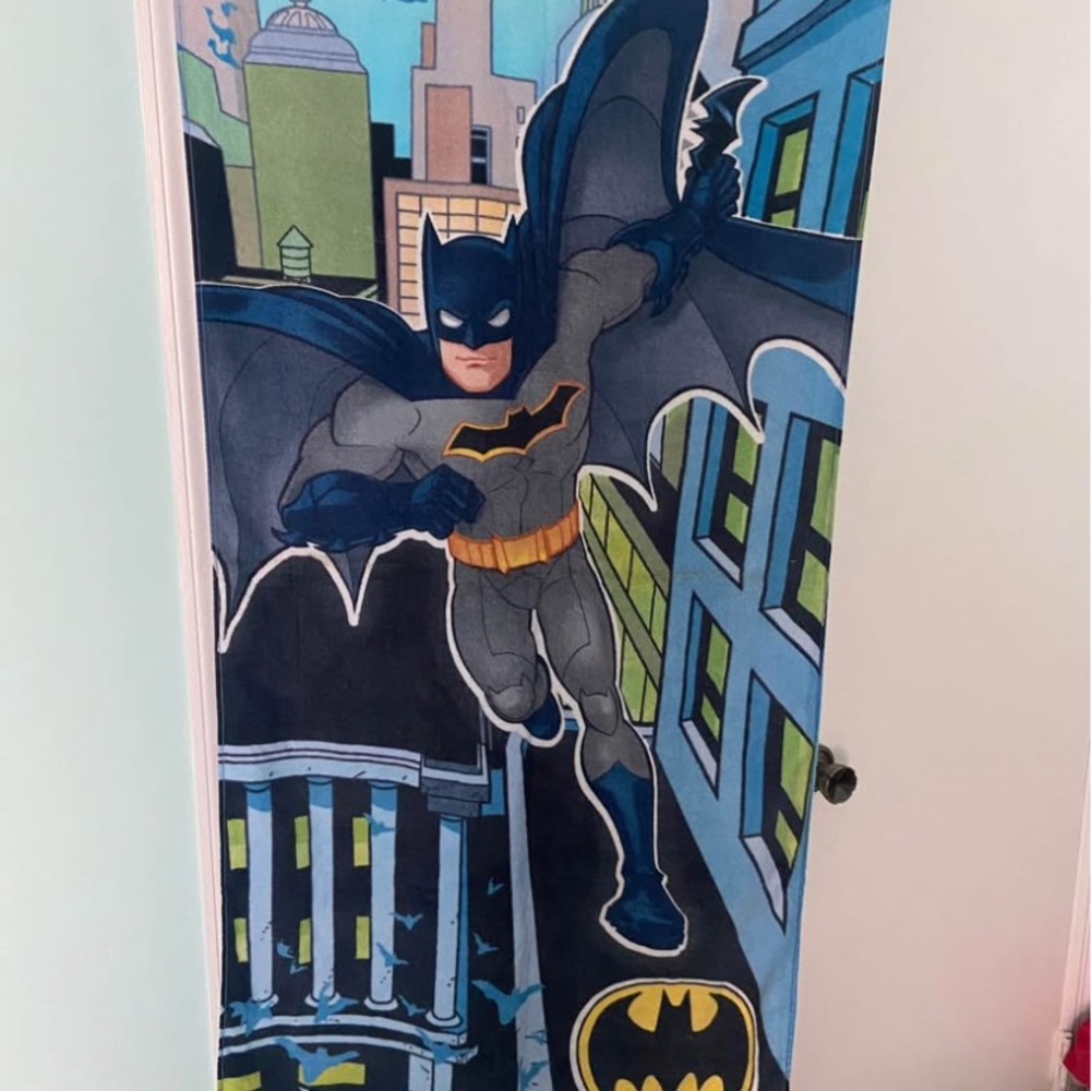 DC Batman Logo Towel - Blue and Black